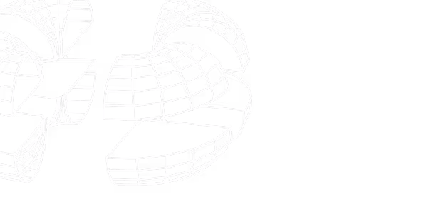 Illustration of abstract circular wireframe